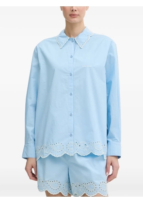 Stine Goya broderie-anglaise scalloped shirt - Blue