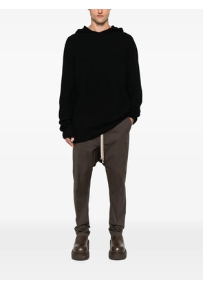 Rick Owens knitted hooded sweater - Black