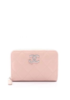 CHANEL Pre-Owned 2021-2026 CC Quilted Calfskin Star Zip Wallet small wallets - Pink