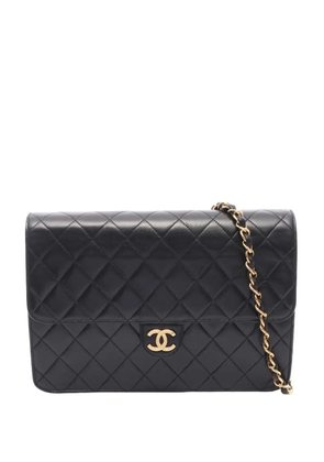CHANEL Pre-Owned 1997-1999 CC Quilted Lambskin Single Flap crossbody bag - Black