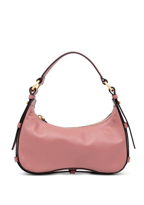 Pollini Identity logo-debossed leather tote bag - Pink