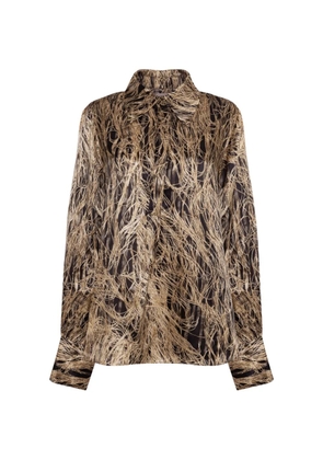 Roksanda Juniper feather-scan shirt - Neutrals