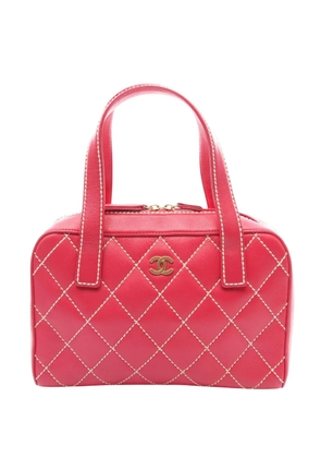 CHANEL Pre-Owned 2003-2004 Leather Wild Stitch handbag - Pink