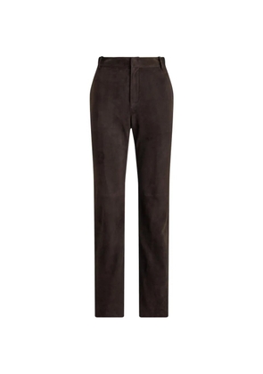 Ralph Lauren Collection Keegan suede trousers - Brown