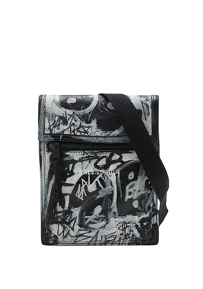 Balenciaga Pre-Owned 2018-2026 Small Lambskin Graffiti Explorer crossbody bag - Black