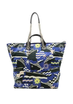 CHANEL Pre-Owned 2019 Large Canvas La Pausa Bay Shopping Tote satchel - Blue
