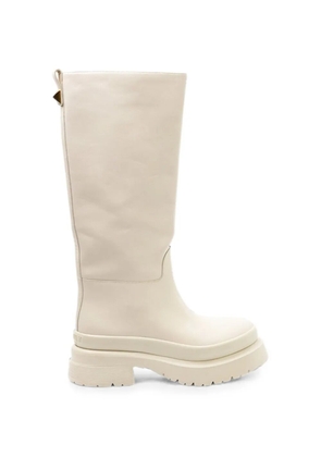 Valentino Garavani One Stud platform boots - Neutrals
