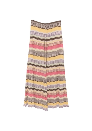 Faithfull Ria chevron-knit midi skirt - Pink