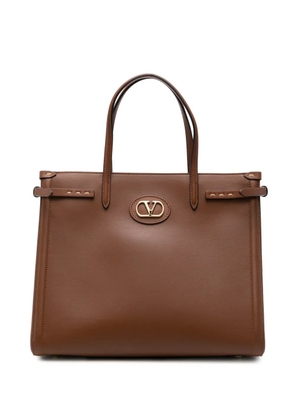 Valentino Garavani leather tote bag - Brown