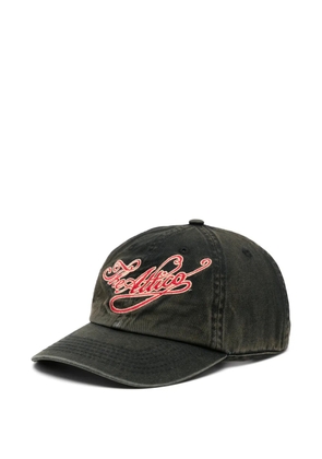 The Attico logo-embroidered cap - Black