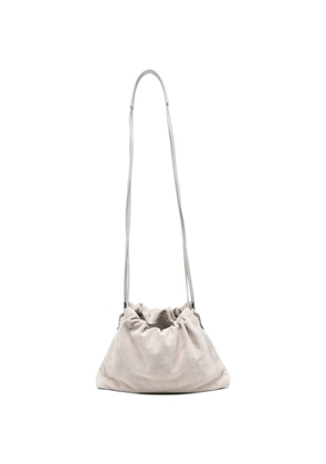Brunello Cucinelli drawstring-fastening cross-body bag - White