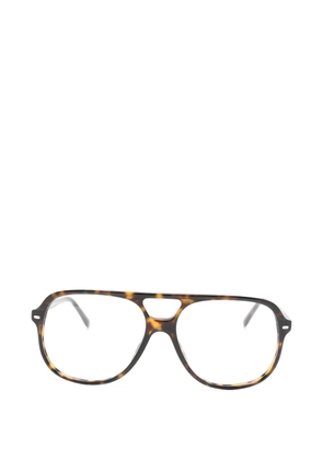 Ray-Ban tortoiseshell-effect double-bridge glasses - Brown