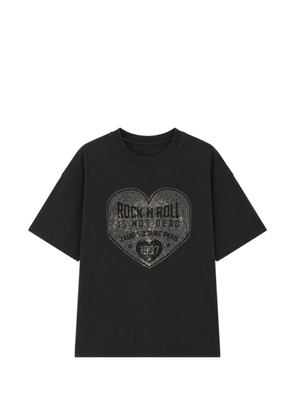 Zadig&Voltaire Taida BC Heart rhinestone-embellished T-shirt - Black