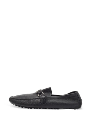 Louis Vuitton Pre-Owned Hockenheim LV logo loafers - Black