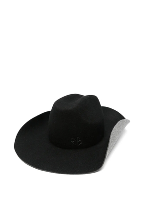 Ruslan Baginskiy logo-embroidered felt hat - Black