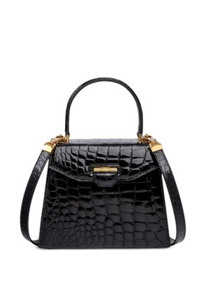 KWANPEN crocodile-effect top-handle tote bag - Black