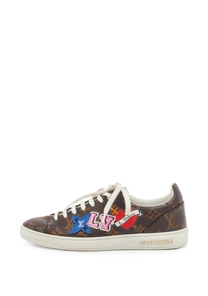 Louis Vuitton Pre-Owned Frontrow monogram-pattern sneakers - Brown