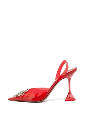 Amina Muaddi Begum crystal-embellished pumps - Red
