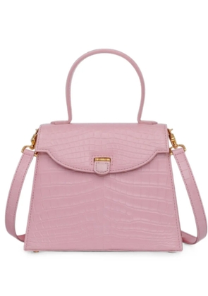 KWANPEN Raffles 1819 crocodile-effect top-handle tote bag - Pink