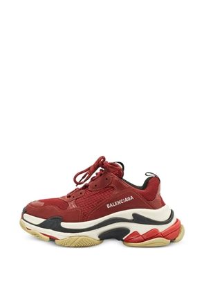 Balenciaga Pre-Owned Triple S panelled sneakers - Red