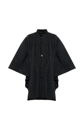 Homme Plissé Issey Miyake pleated hooded coat - Black