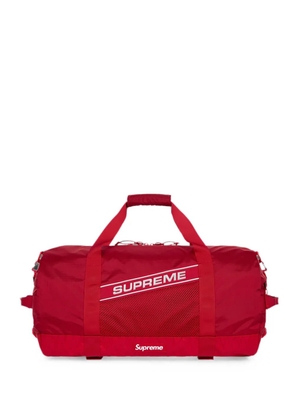 Supreme logo-print mesh-panel duffle bag - Red