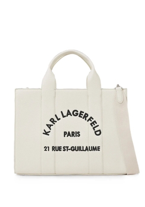 Karl Lagerfeld Rue St-Guillaume medium tote bag - White