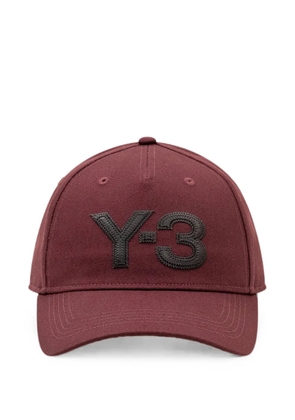 Y-3 logo-appliqué cap - Red