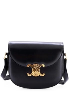 Celine Pre-Owned Triomphe Besace Clea Flap Bag Leather shoulder bag - Black