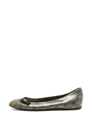 Gucci Pre-Owned GG monogram ballet flats - Gold
