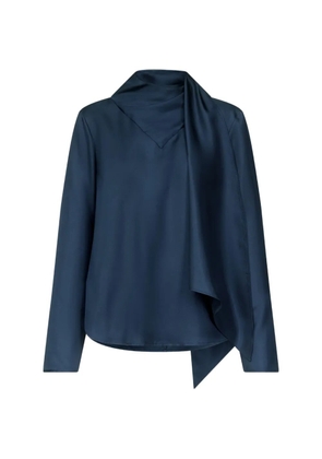 LouLou de Saison Gala silk-twill blouse - Blue
