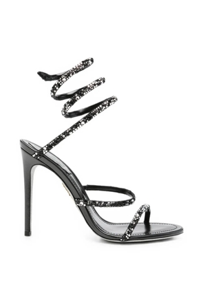 René Caovilla Cleo crystal-embellished sandals - Black