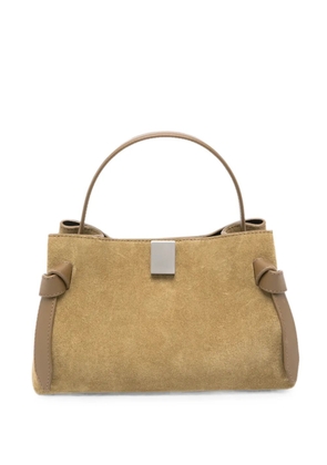 Yuzefi mini Gyoza knot-detail tote bag - Green