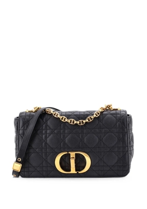 Christian Dior Pre-Owned Caro Bag Cannage Quilt Calfskin New Medium shoulder bag - Black