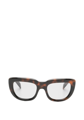 Prada Eyewear tortoiseshell-effect rectangle-frame sunglasses - Brown