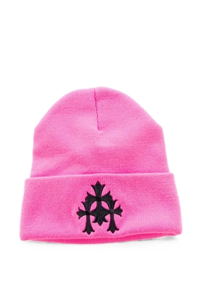Chrome Hearts Triple Cross beanie hat - Pink
