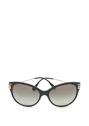 Versace Pre-Owned Crystal-embellished cat-eye sunglasses - Black