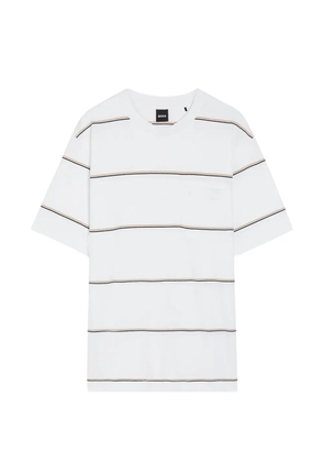 BOSS striped pocket T-shirt - White