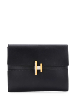 Hermès Pre-Owned Cinhetic Villandry Calfskin clutch bag - Black