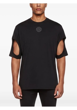 Burberry Pre-Owned cut-out-detail short-sleeved T-shirt - Black