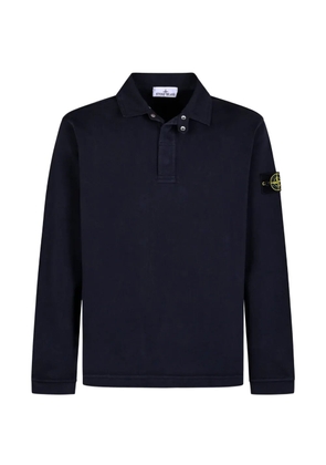 Stone Island 6100001 logo-patch polo shirt - Blue