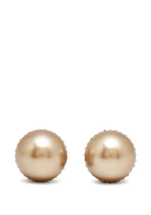Christian Dior Pre-Owned Dior Tribales crystal faux pearl earrings - Neutrals