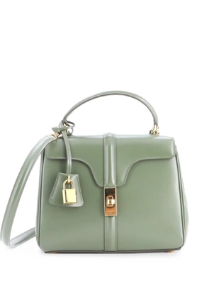 Celine Pre-Owned 16 Top Handle Bag Smooth Calfskin Mini satchel - Green