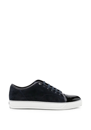 Lanvin DBB1 patent-toe suede sneakers - Blue