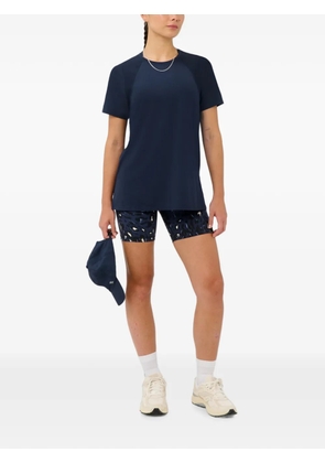 Sweaty Betty leopard-print high-waisted shorts - Blue