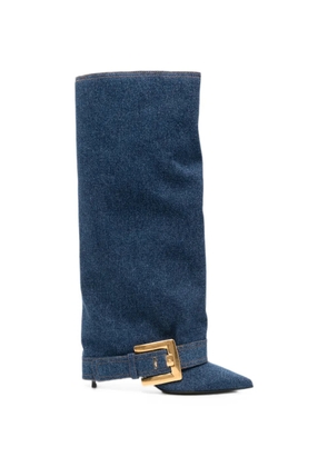 Balmain Anthem buckled boots - Blue