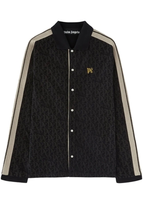 Palm Angels dragon-monogram track shirt - Black