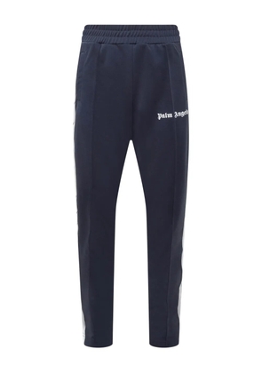 Palm Angels logo-detail side-stripe track pants - Blue