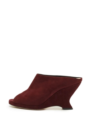 Christian Dior Pre-Owned open-toe wedge sandals - Red