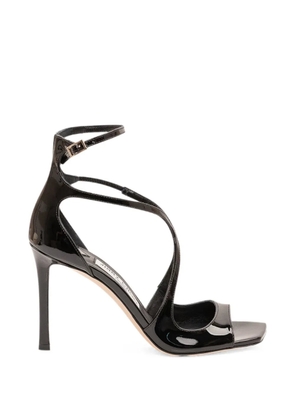 Jimmy Choo Azia patent-finish sandals - Black